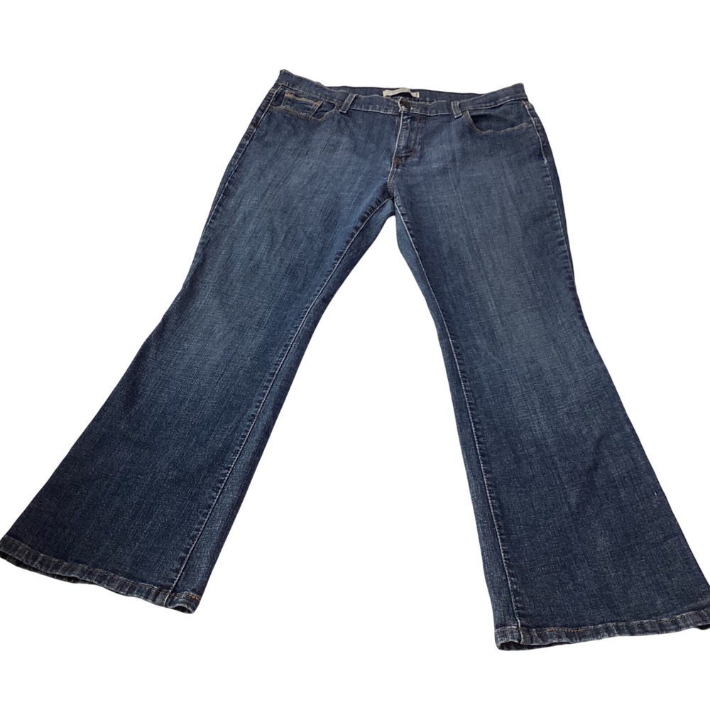 Levis 515‎ Bootcut Jeans Womens 14 S/C Dark Wash Blue Denim Stretch Mid Rise